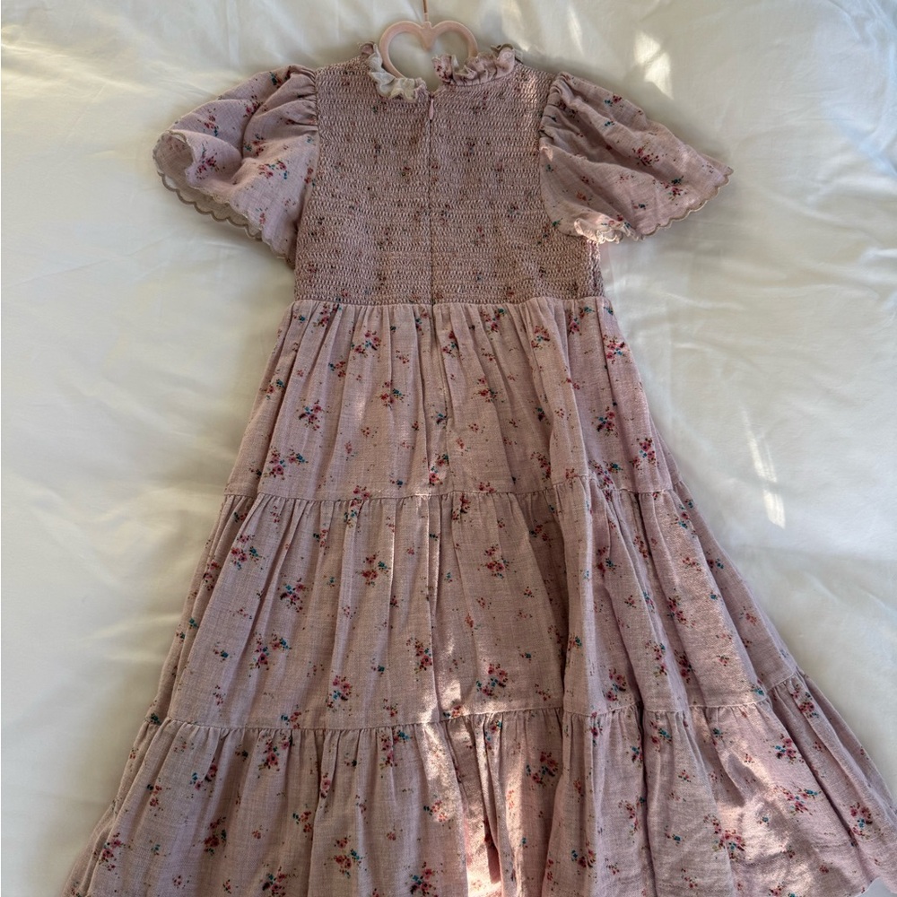 Adorable Pink Floral Kids Dress